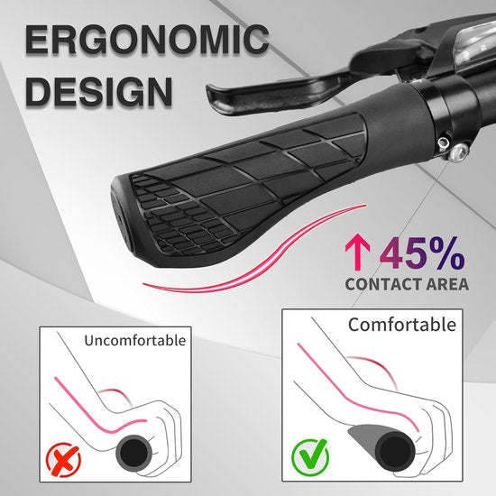 Bicycle grips - Mountain bike grips - 1 pair, including installation tools - Ergonomic bicycle grips | Green Gripps - Image 4