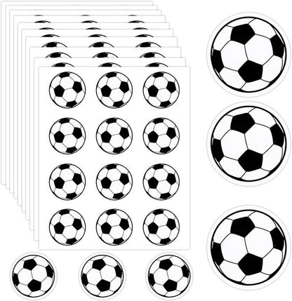 Football Stickers - Waterproof Vinyl Stickers - Suitable for laptops, water bottles, notebooks and mobile phones - Ideal gift for football players, teams and fans - Sports Stickers - 10 sheets, 120 pieces