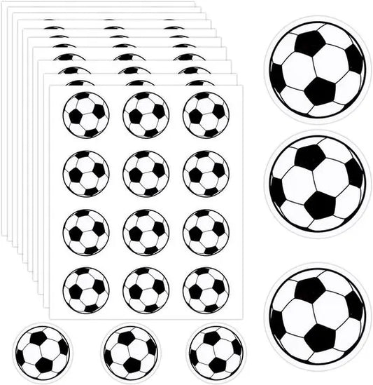 Football Stickers - Waterproof Vinyl Stickers - Suitable for laptops, water bottles, notebooks and mobile phones - Ideal gift for football players, teams and fans - Sports Stickers - 10 sheets, 120 pieces