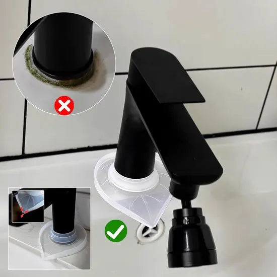 Tap mats - 2 pieces - Kitchen taps and sinks - Waterproof tap covers - Splash guard, limescale protector, waterproof cover for bathroom taps - Image 5