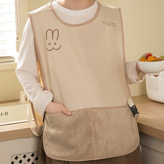 Kitchen Apron - Breathable Cooking Apron - Vest Style - With Towel - Suitable for Cooking, Baking, Gardening, Grilling and Crafting（Brown） - Image 5