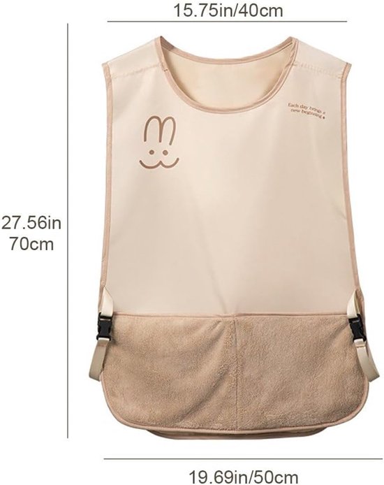 Kitchen Apron - Breathable Cooking Apron - Vest Style - With Towel - Suitable for Cooking, Baking, Gardening, Grilling and Crafting（Brown） - Image 6
