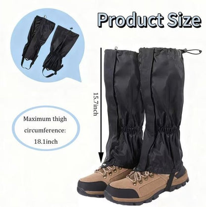 Lightweight Waterproof Leg Warmers - Adjustable Snow Boot Gaiters, Unisex - Suitable for Hiking, Skiing, Mountaineering and Outdoor Activities - Image 5