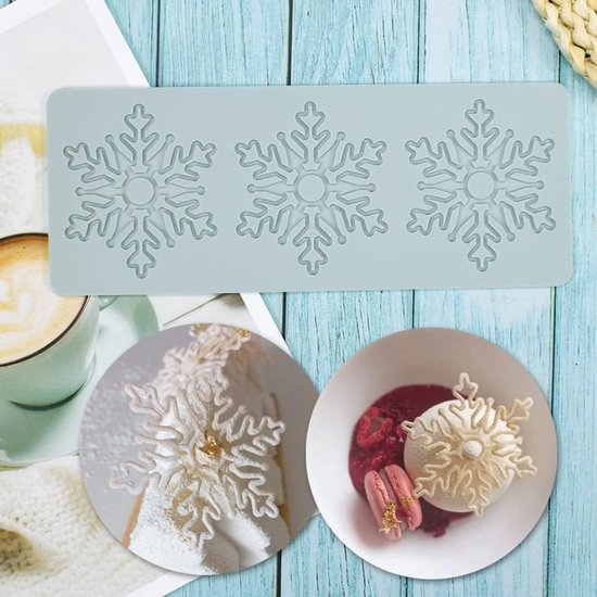 Baking Molds (3-Piece Set) - Silicone Baking Molds - Maple Leaf, Clover, and Snowflake Patterns - Suitable for baking chocolate, candy, and cupcakes, this is a handy tool for creating fun homemade desserts - Image 5