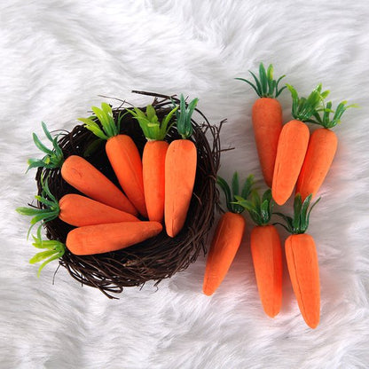 Easter Decorations - Realistic Carrot Figures - Pack of 12 - Mini Foam Carrots 7cm - Party Decorations - Image 7