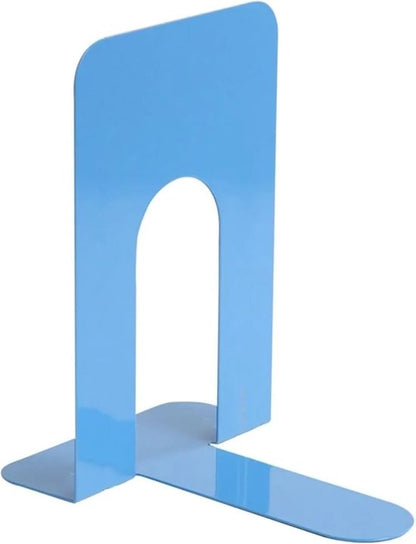 Bookends - Metal - Iron Bookshelves - To be used for supporting books and organizing your desk - 2 Pieces - 13 × 15 × 16.5 cm - Blue - Image 3