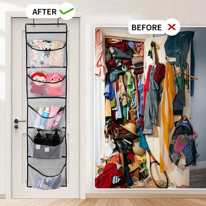 Hanging Storage Bags - Hanging Storage Boxes - Comes with 5 Mesh Pockets - Perfect as Hanging Storage Boxes for the Bedroom - Ideal for Toy Storage - Image 3