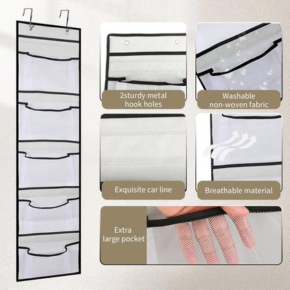 Hanging Storage Bags - Hanging Storage Boxes - Comes with 5 Mesh Pockets - Perfect as Hanging Storage Boxes for the Bedroom - Ideal for Toy Storage - Image 4