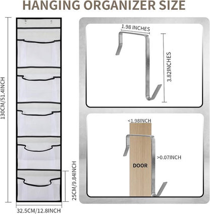 Hanging Storage Bags - Hanging Storage Boxes - Comes with 5 Mesh Pockets - Perfect as Hanging Storage Boxes for the Bedroom - Ideal for Toy Storage - Image 6