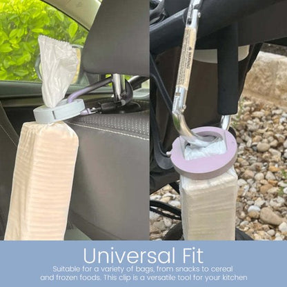3-Pack of Food Clips - Universal for Snack & Grain Bags - Airtight & Available in 3 Colors - 7.5x5.5 cm - Image 4