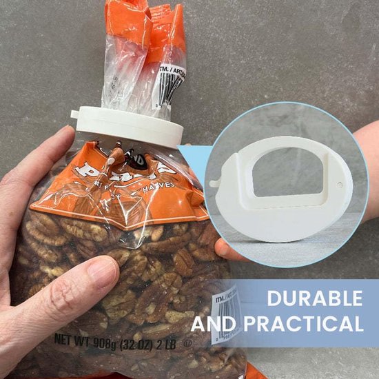 3-Pack of Food Clips - Universal for Snack & Grain Bags - Airtight & Available in 3 Colors - 7.5x5.5 cm - Image 6