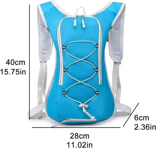 Backpack with 2L Water Bag - Running Vest - Adjustable Lightweight Cycling Backpack - Suitable for Hiking and Cycling（Purple） - Image 6