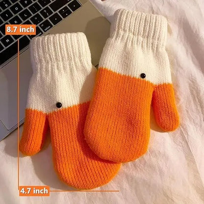 2 pairs of warm gloves - knitted gloves - with cute animal prints - with warm and soft lining - The perfect winter gift for women or children. - Image 4
