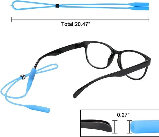 Adjustable Glasses Straps Glasses Holders 12 Pieces - Silicone Sunglasses Frame Straps - Glasses Holders - Image 4