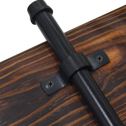 Black U-Clamp - Metal Pipe Clamp - Double Hole Pipe Clamp DIY - U-Shaped Bracket (6 Pcs) (1/2 Inch) - Image 2