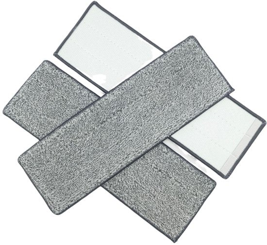 Mop Pads - Universal Replacement, Washable Wet and Dry Mop Pads - Fits Most 28-33cm Velcro Mops. Floor Cleaning System (10 Pack, 33*12.4cm) - Image 2