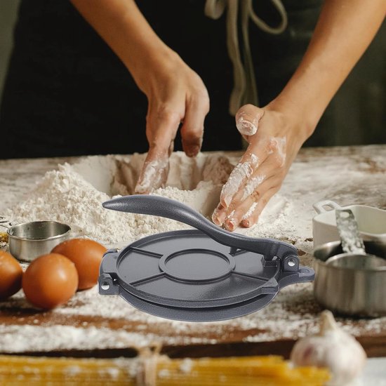 Pancake cutter - Dough cutter 20 cm - Tortilla cutter - Pizza cutter - Pancake cutter (for flour tortillas, gray) - Image 2