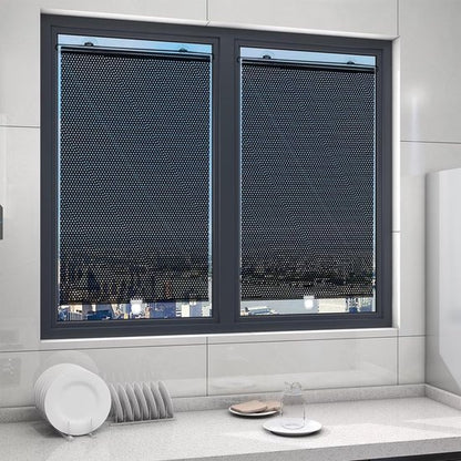 No-Drill Roller Blinds with 3 Suction Cups - Blackout Curtains, Temporary Cover-Up Curtains for Home, Bedroom and Car (Black, 45*124cm) - Image 5