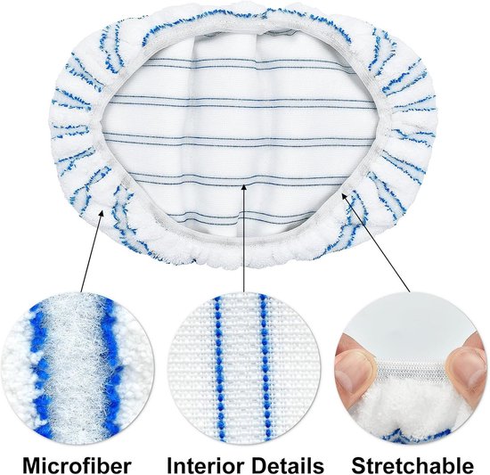 Mop Pads - 3-pack mop refills - 15 x 8 inch flat dust mop head pads - Image 6