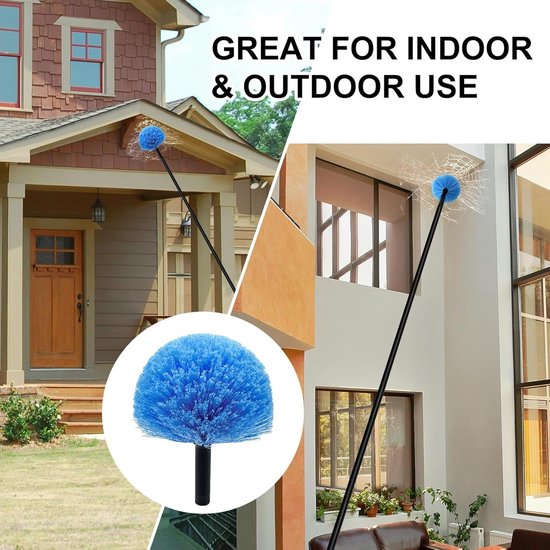 Dust brush head - 8" diameter blue screw head for spider web vacuum cleaners - Image 6