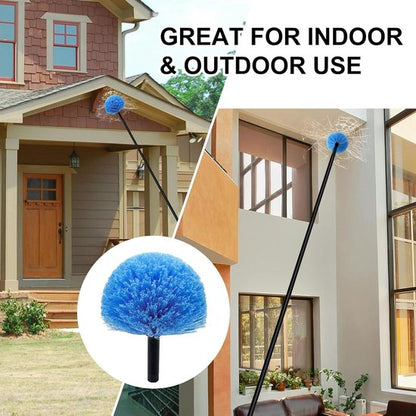 Dust brush head - 8" diameter blue screw head for spider web vacuum cleaners - Image 6