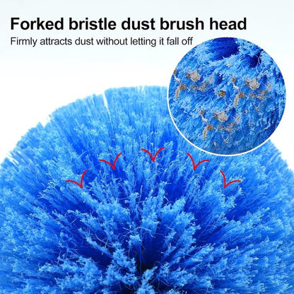 Dust brush head - 8" diameter blue screw head for spider web vacuum cleaners - Image 8
