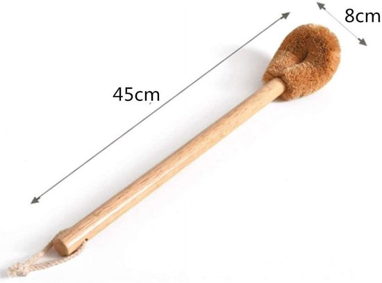 Toilet brush with wooden handle - Toilet brush (2 pieces) - Image 4
