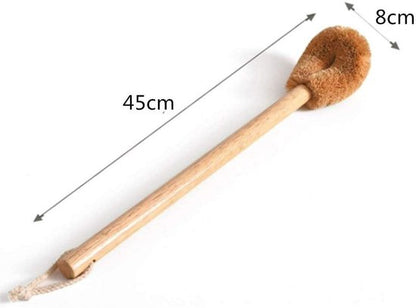 Toilet brush with wooden handle - Toilet brush (2 pieces) - Image 4