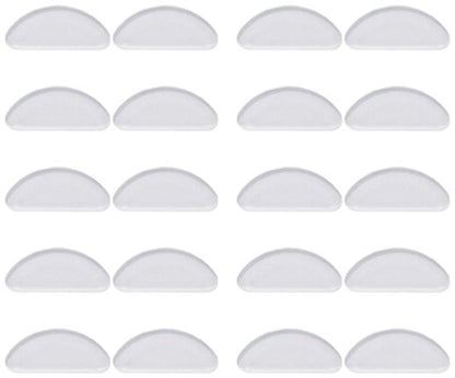 Nose pads for glasses 20 pairs – transparent 15x7x1mm