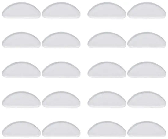 Nose pads for glasses 20 pairs – transparent 15x7x1mm