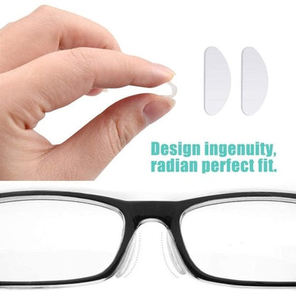 Nose pads for glasses 20 pairs – transparent 15x7x1mm - Image 3