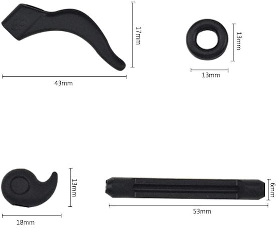 Anti-slip ear cushions for glasses - Frames - Anti-fall ear cushions - Ear hook connectors - 24 pairs - Image 4