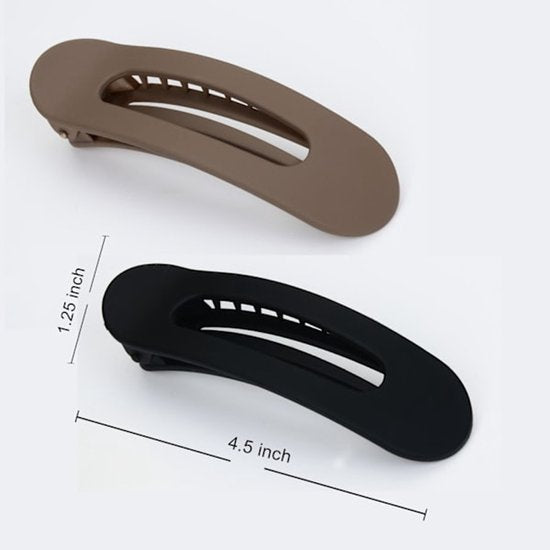 Black flat hair clips - Flat hair clips for women - Flat hair clips for thin and thick hair - Large flat hair clips 4-pack black - Image 4
