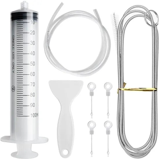 Refrigerator Drain Cleaner - For Cleaning the Refrigerator - Refrigerator Drain Hole, Cooling Tube, Drain Cleaner - Clogged Drain Cleaning Tool - Set of 8