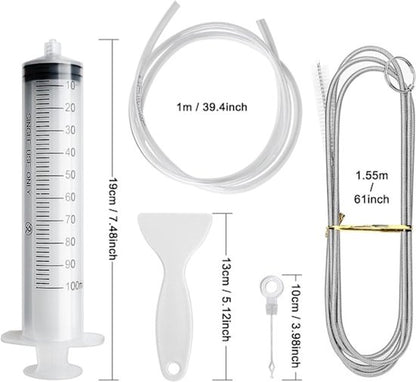 Refrigerator Drain Cleaner - For Cleaning the Refrigerator - Refrigerator Drain Hole, Cooling Tube, Drain Cleaner - Clogged Drain Cleaning Tool - Set of 8 - Image 2