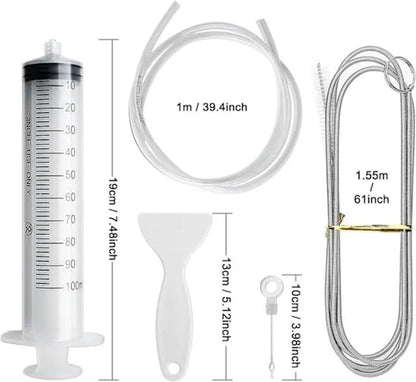 Refrigerator Drain Cleaner - For Cleaning the Refrigerator - Refrigerator Drain Hole, Cooling Tube, Drain Cleaner - Clogged Drain Cleaning Tool - Set of 8 - Image 2