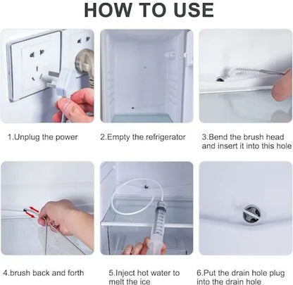 Refrigerator Drain Cleaner - For Cleaning the Refrigerator - Refrigerator Drain Hole, Cooling Tube, Drain Cleaner - Clogged Drain Cleaning Tool - Set of 8 - Image 5