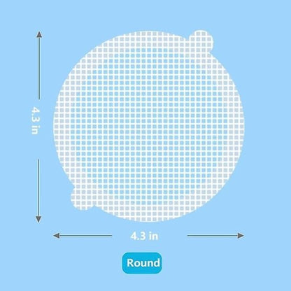 30-pack hair traps - Mesh filter - Strong self-adhesive drain hair trap - Suitable for bathrooms, bathtubs and balconies - Anti-clogging (round) - Image 4