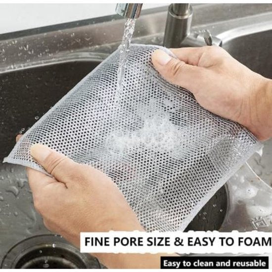Dishcloths - Pack of 10 Multifunctional Steel Dishcloths - Scratch-resistant - Multifunctional - Powerful Cleaning - Image 2