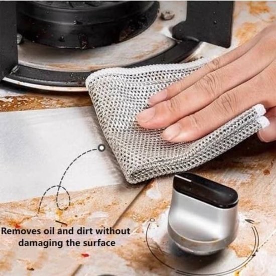 Dishcloths - Pack of 10 Multifunctional Steel Dishcloths - Scratch-resistant - Multifunctional - Powerful Cleaning - Image 3