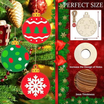 Christmas Decorations - Ornaments - DIY - Christmas Gifts - Wooden Christmas Decorations - Party Decorations - Image 2