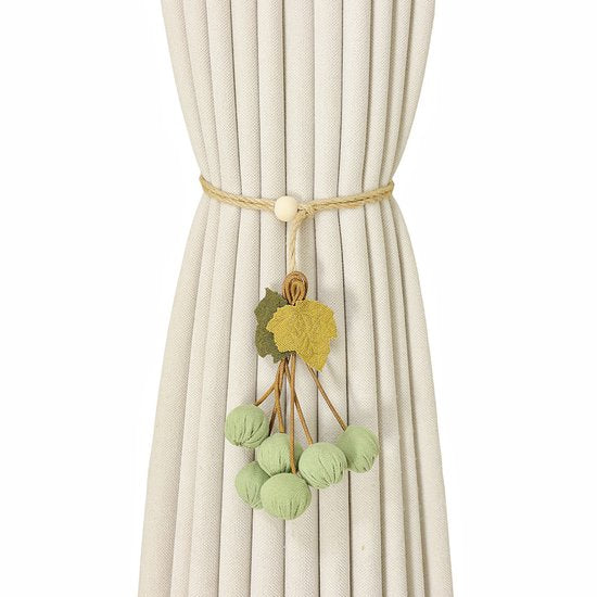 Curtain Ties - Hanging Ball Ties - Ball Tie Cords - Simple Hooks - Creative Curtain Buckle Decorations - Complete Set - 2 Pieces - Image 4