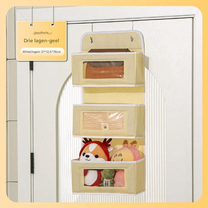 Storage Bag - Door Storage Bag - Large Capacity - Multi-Layer - Toys - Miscellaneous - Storage Bag - Student Dorm Storage Rack - 3 Layers - Image 3