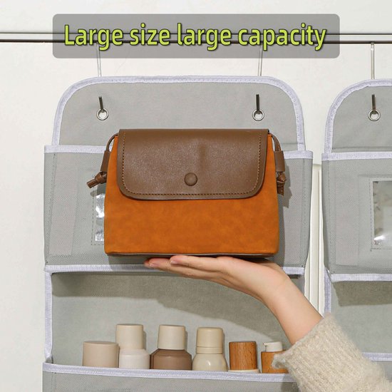Storage Bag - Door Storage Bag - Large Capacity - Multi-Layer - Toys - Miscellaneous - Storage Bag - Student Dorm Storage Rack - 3 Layers - Image 3