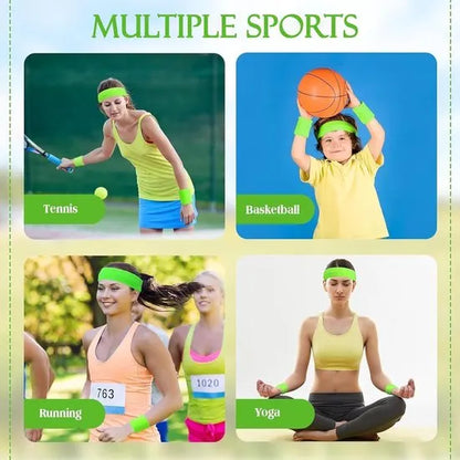 Tennis Sweat-Wicking Wristbands - 3 Pairs - Unisex - Adult - Thickened Elastic Wristband - French Terry - Sports Wristband - Suitable for the Gym - Image 3