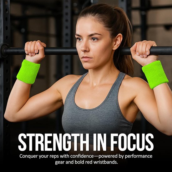 Tennis Sweat-Wicking Wristbands - 3 Pairs - Unisex - Adult - Thickened Elastic Wristband - French Terry - Sports Wristband - Suitable for the Gym - Image 4