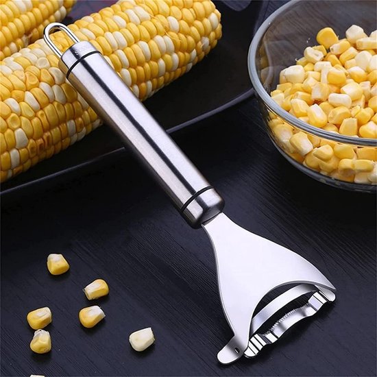 Corn thresher - Corn peeler - Corn cob peeler - High-quality stainless steel corn thresher - with ergonomic handle - Kitchen gadgets - Image 2