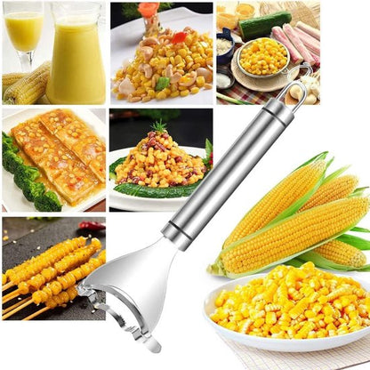 Corn thresher - Corn peeler - Corn cob peeler - High-quality stainless steel corn thresher - with ergonomic handle - Kitchen gadgets - Image 3