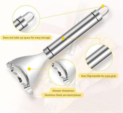 Corn thresher - Corn peeler - Corn cob peeler - High-quality stainless steel corn thresher - with ergonomic handle - Kitchen gadgets - Image 7