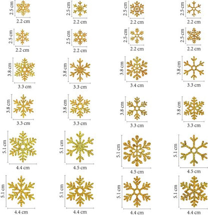 Christmas snowflake stickers - sand glitter party decorations - gift card and handbag DIY - winter snowflake stickers - 12 pieces - Image 2